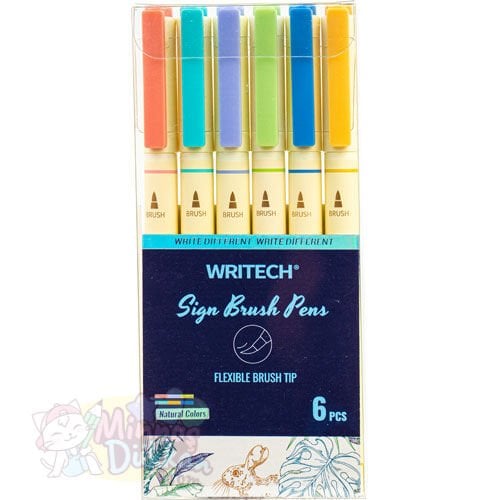 Writech Sign Brush Pen - 6 Renk Set