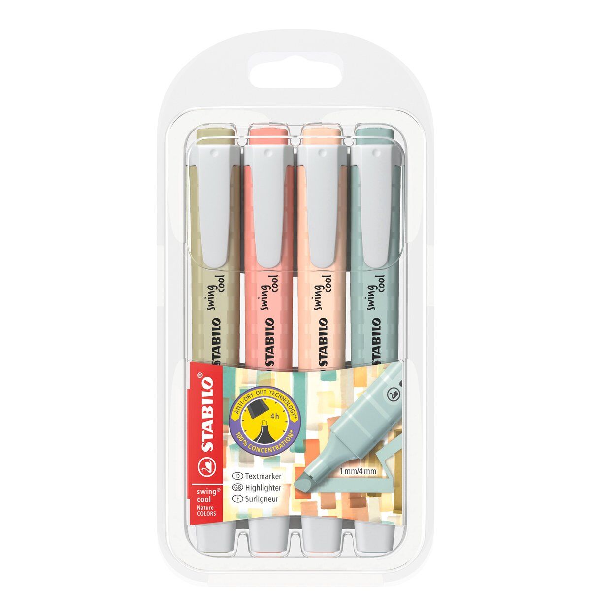 Stabilo Swing Cool Nature Colors 4 Renk Set