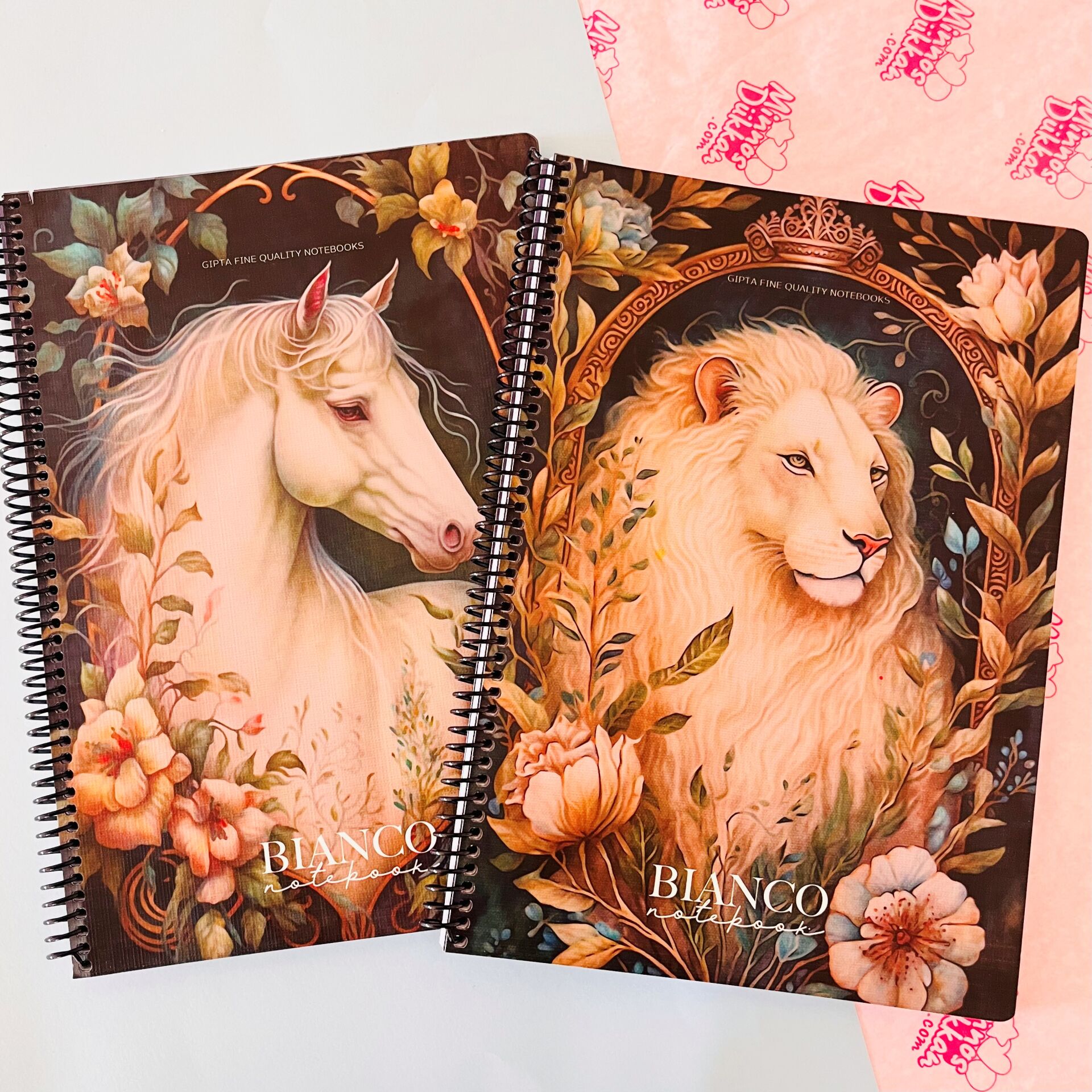 Gıpta Bianco Çizgili Spiralli 80 Yaprak Defter A4