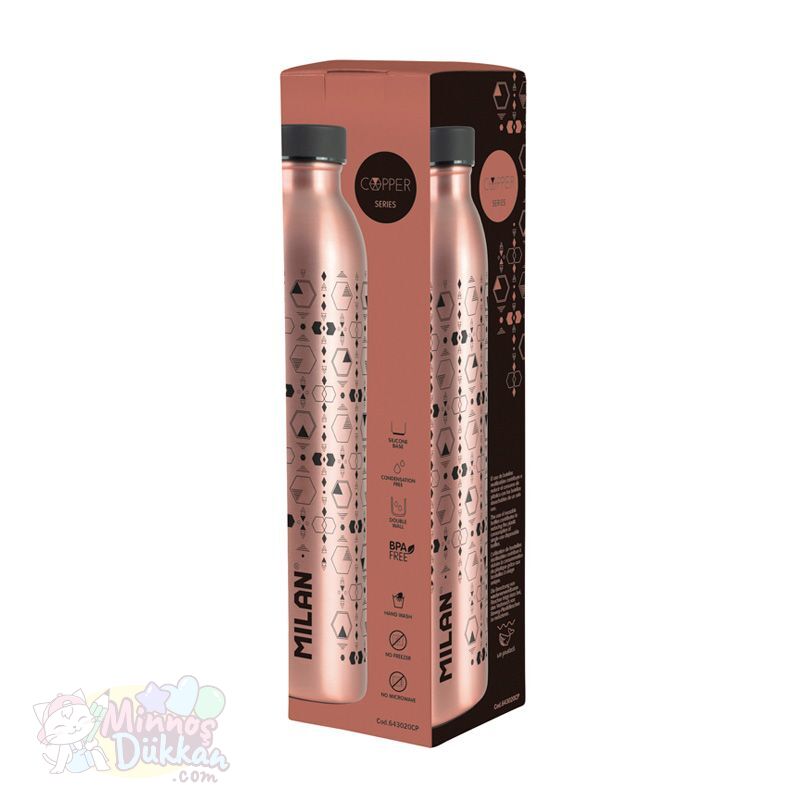 Milan Copper Paslanmaz Çelik Matara 591 Ml - 643020CP