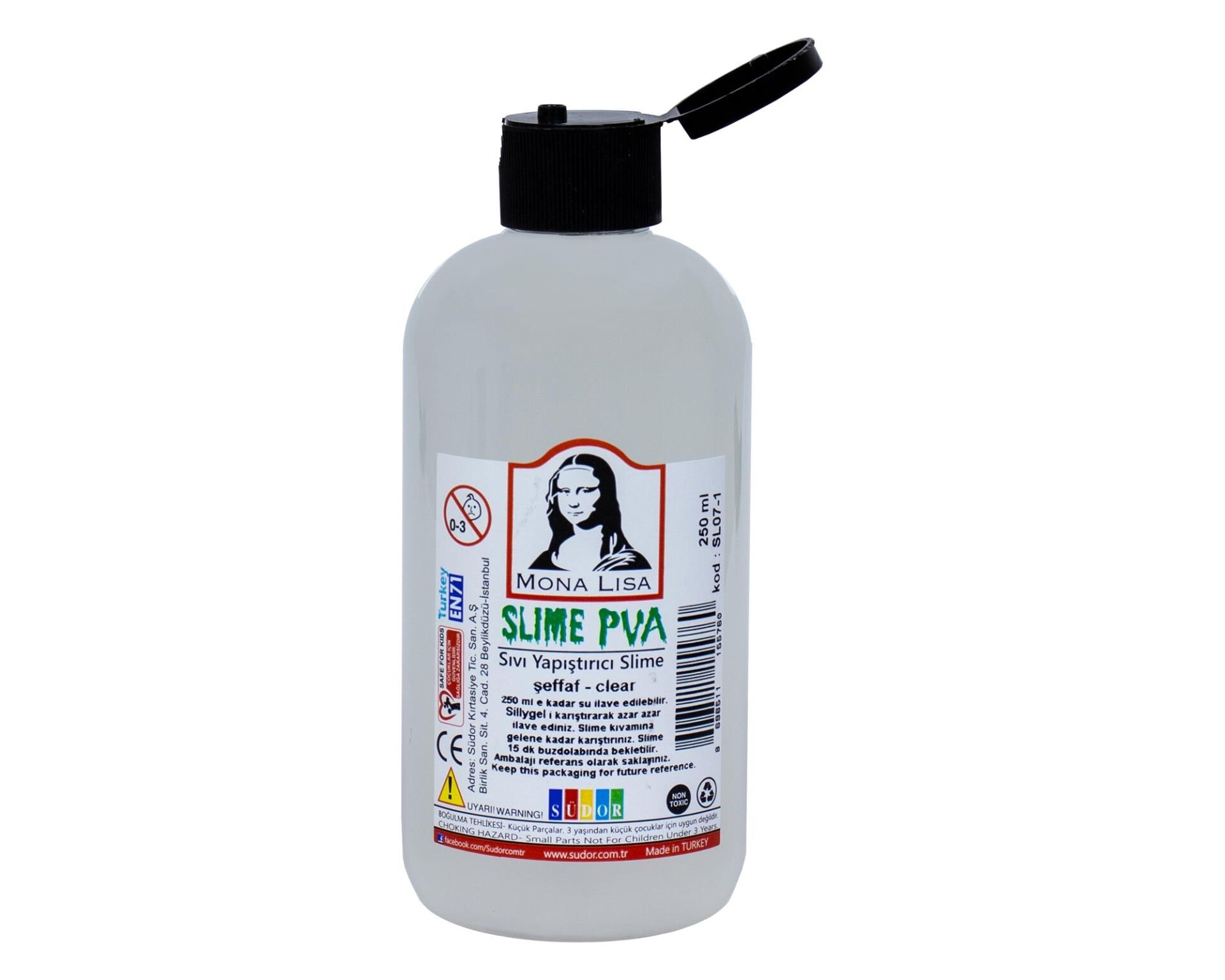 Mona Lisa 250 Ml Slime Yapıştırıcısı - Şeffaf