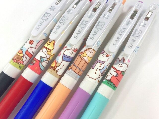 Zebra Sarasa Clip 5li 0.5 mm Roller Jel Kalem Seti - Love Winter