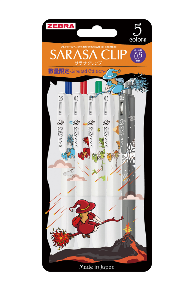 Zebra Sarasa Clip 5li 0.5 mm Roller Jel Kalem Seti - Witch