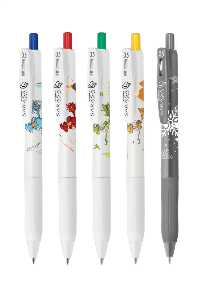 Zebra Sarasa Clip 5li 0.5 mm Roller Jel Kalem Seti - Witch