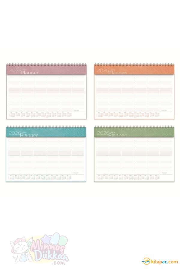 Gıpta Masaüstü Planlayıcı Spiralli 40x28