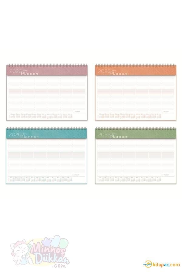 Gıpta Masaüstü Planlayıcı Spiralli 40x28