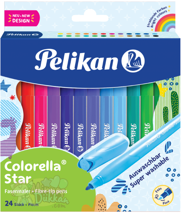Pelikan Colorella Star Keçeli Kalem 24 Renk