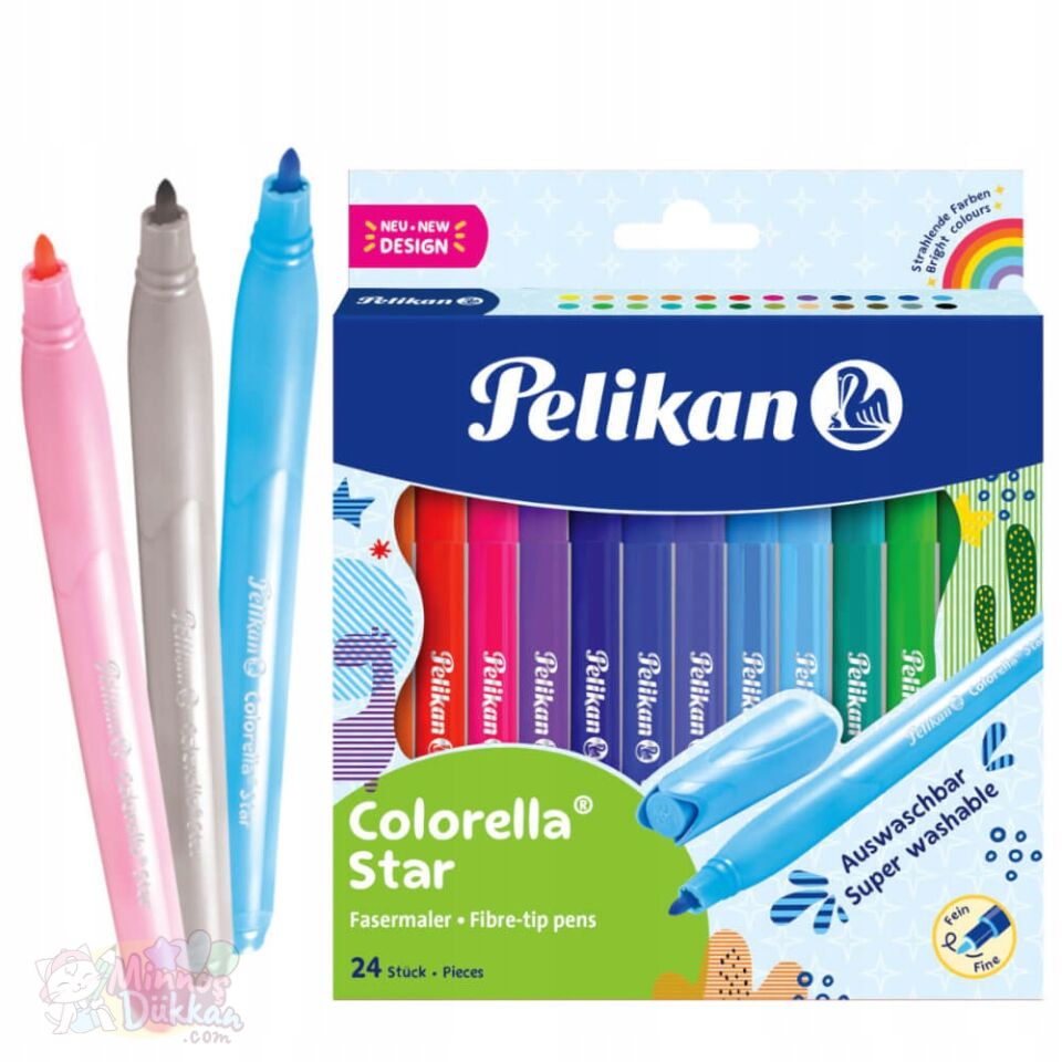 Pelikan Colorella Star Keçeli Kalem 24 Renk