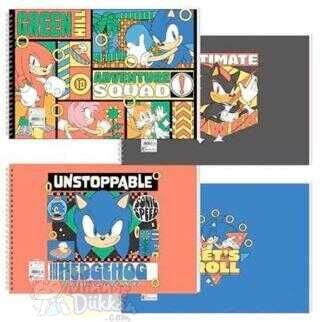 Sonic Resim Defteri 17x25 15 Yaprak