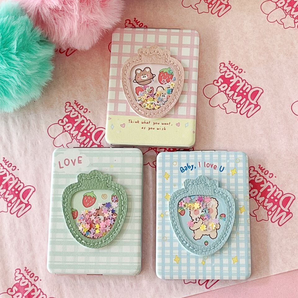 Gıpta Happy Simli Kapak Ayna