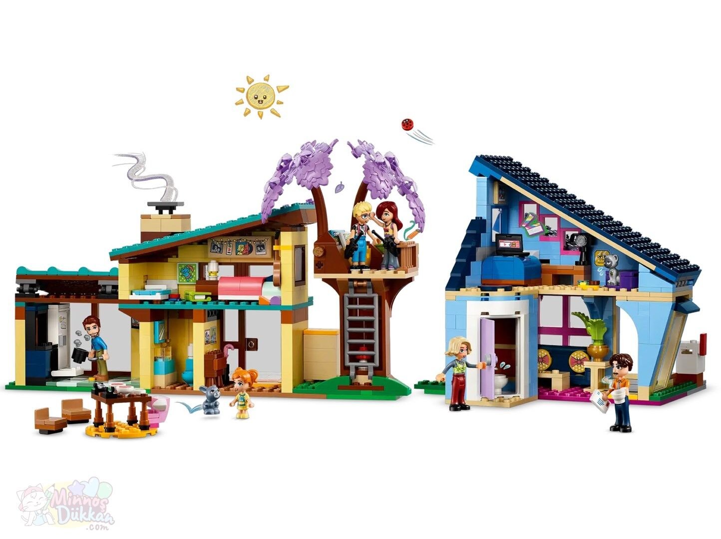 Lego Friends Olly ve Paisleyin Alie Evleri