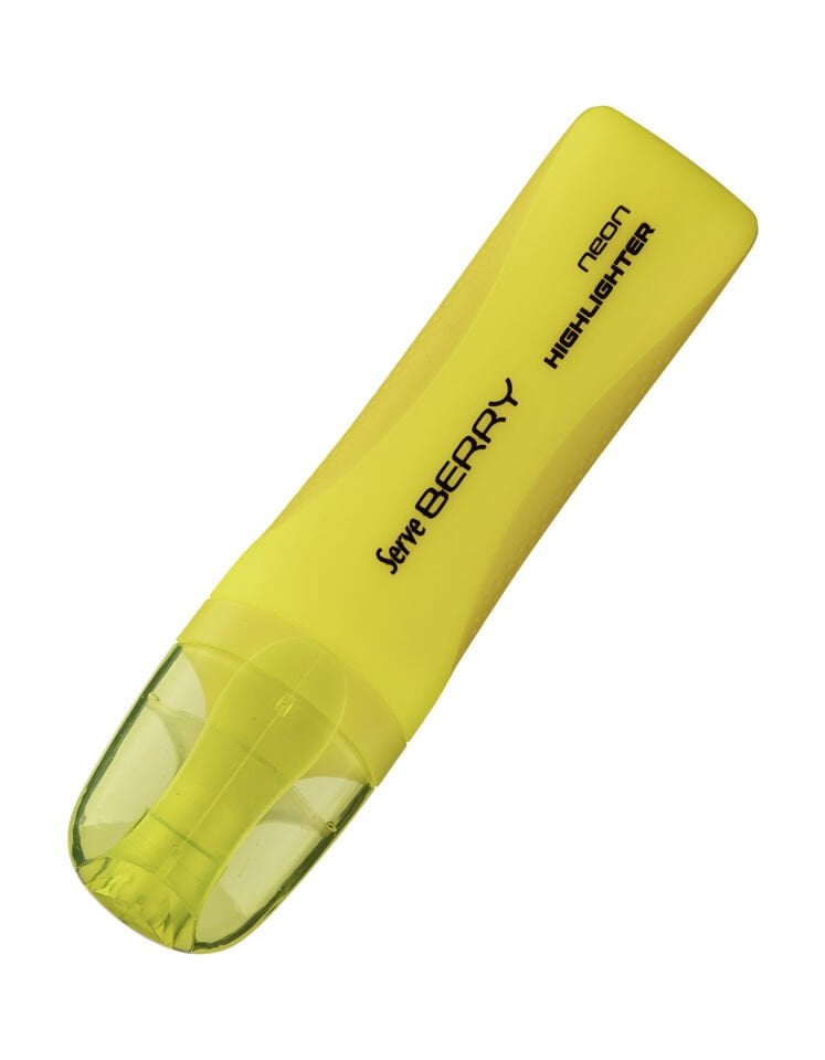 Serve Berry Fosforlu İşaretleme Kalemi - Neon Sarı