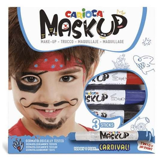 Carioca MaskUp Carnival Yüz Boyası - 3 Renk
