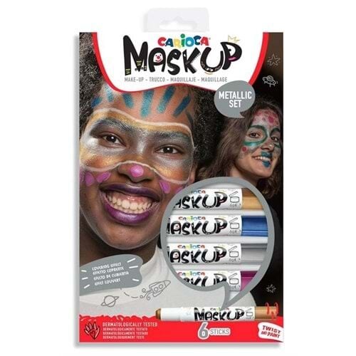 Carioca MaskUp Metalik Yüz Boyası - 6 Renk