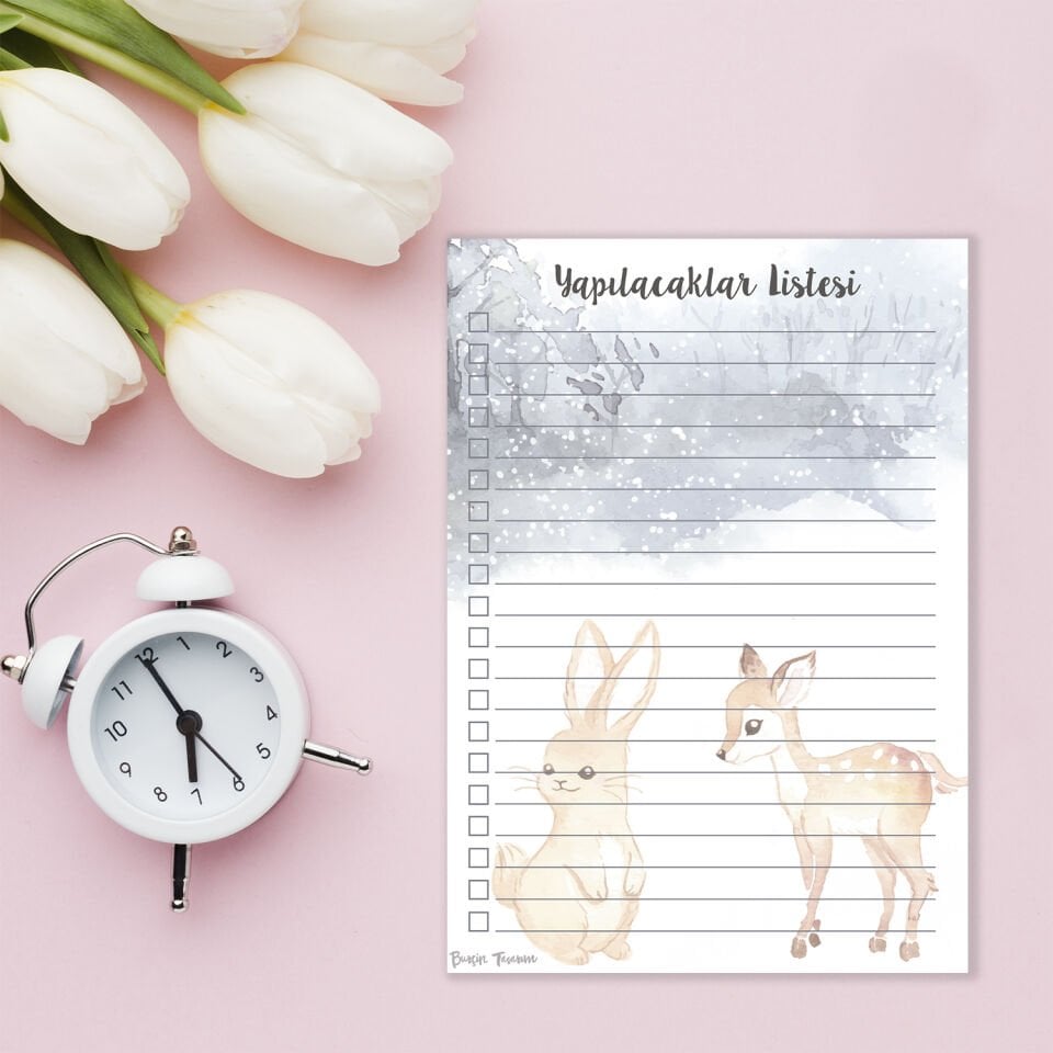 Bambi ve Tavşan A6 Notluk