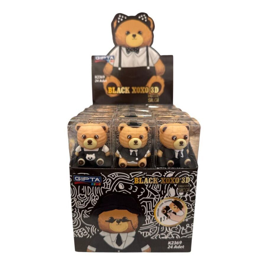 Gıpta Black XOXO 3D Silgi