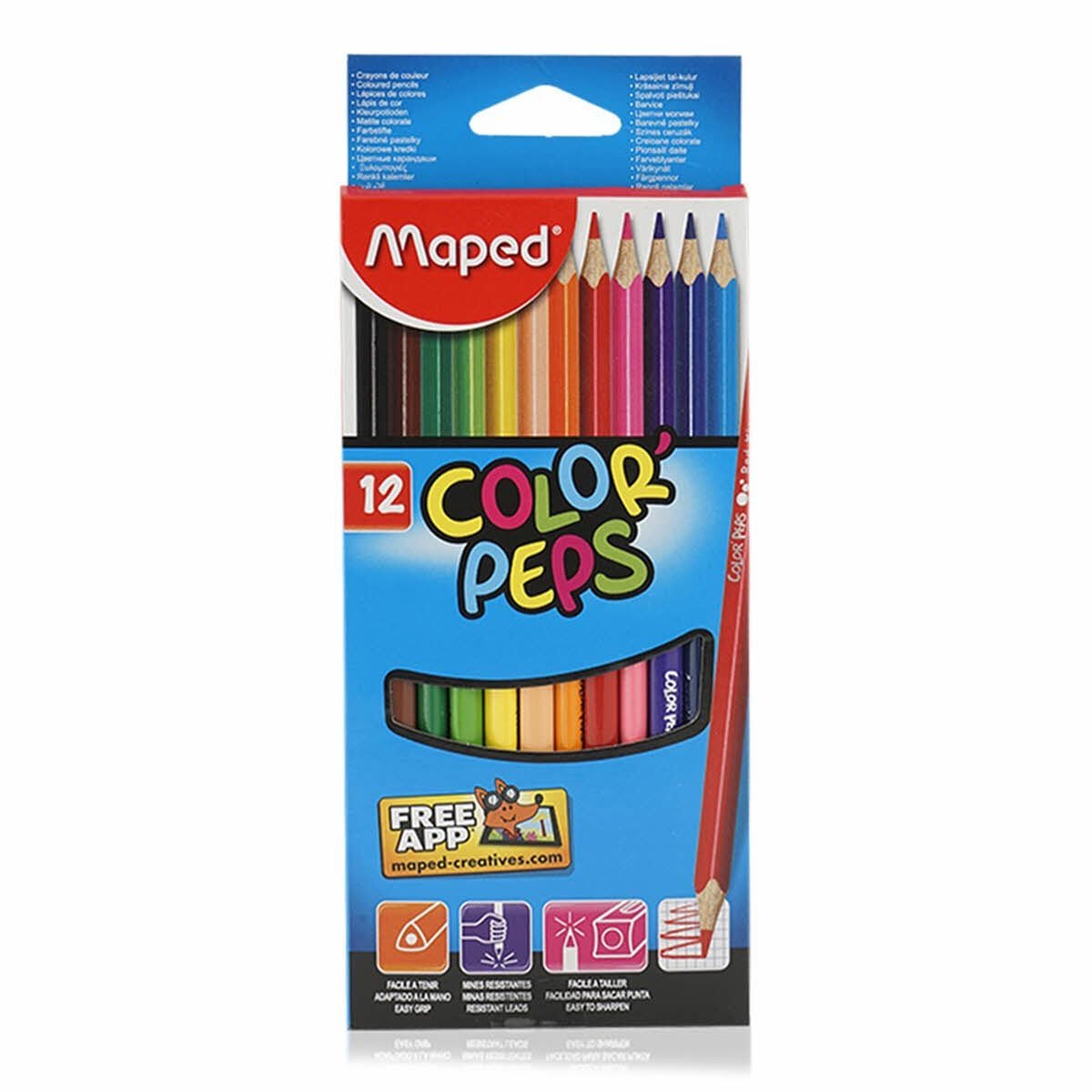 Color Peps 12li Kuru Boya - Maped