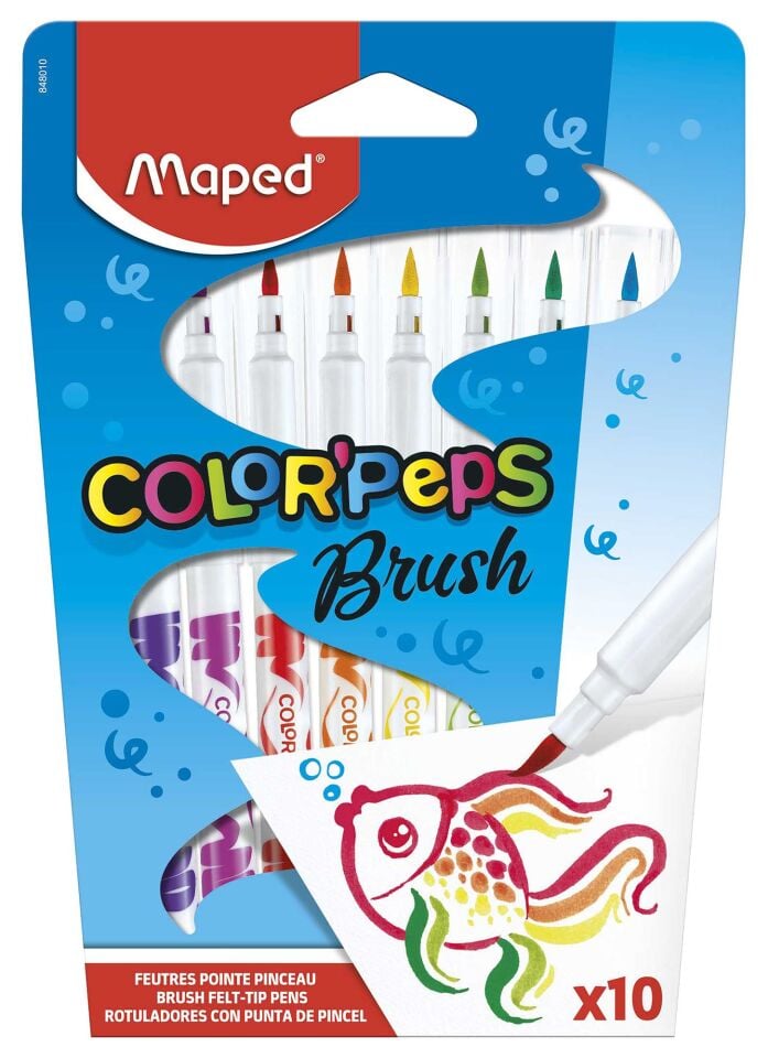 Color Peps Brush 10lu Keçeli Kalem - Maped