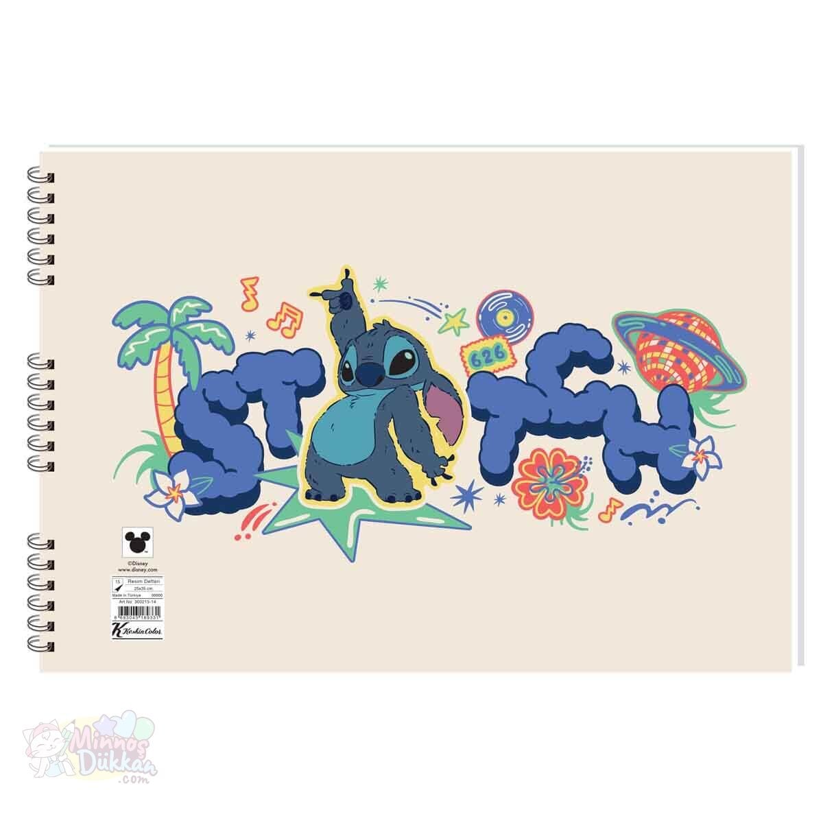Stitch Resim Defteri 17x25 15 Yaprak