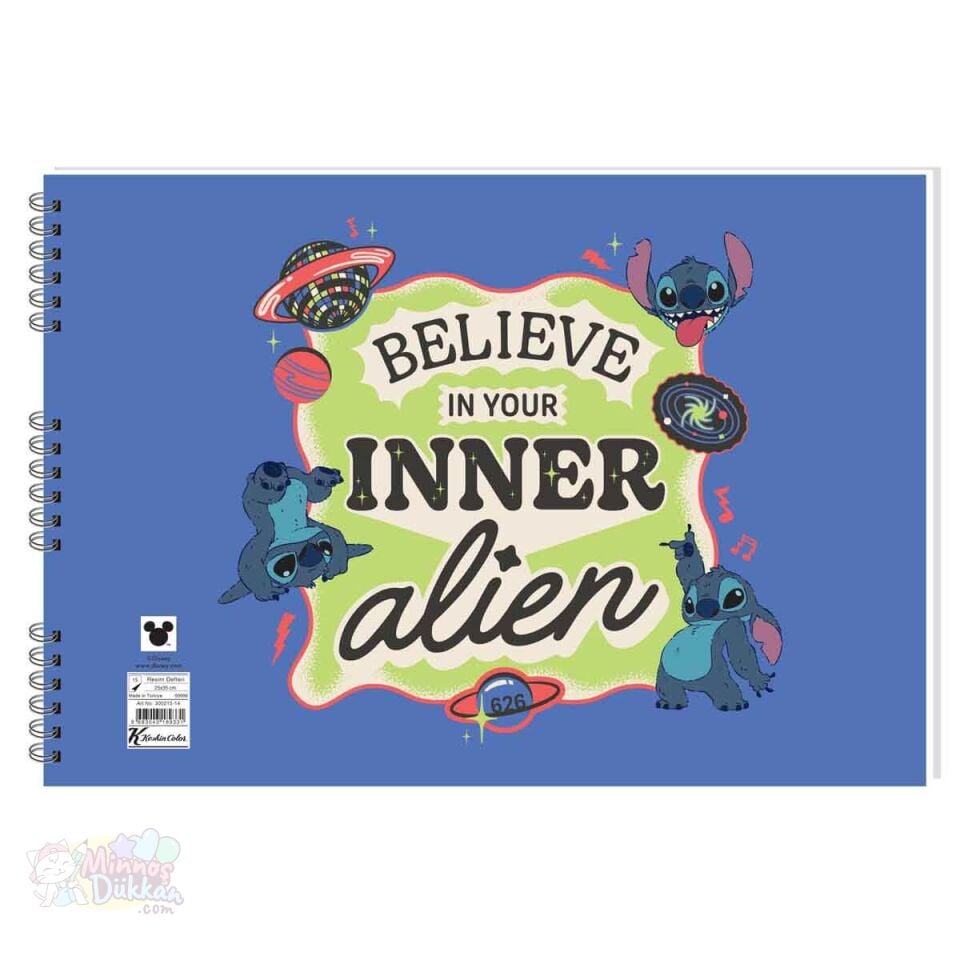 Stitch Resim Defteri 17x25 15 Yaprak