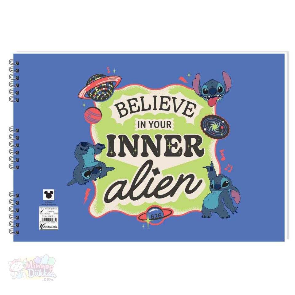 Stitch Resim Defteri 17x25 15 Yaprak