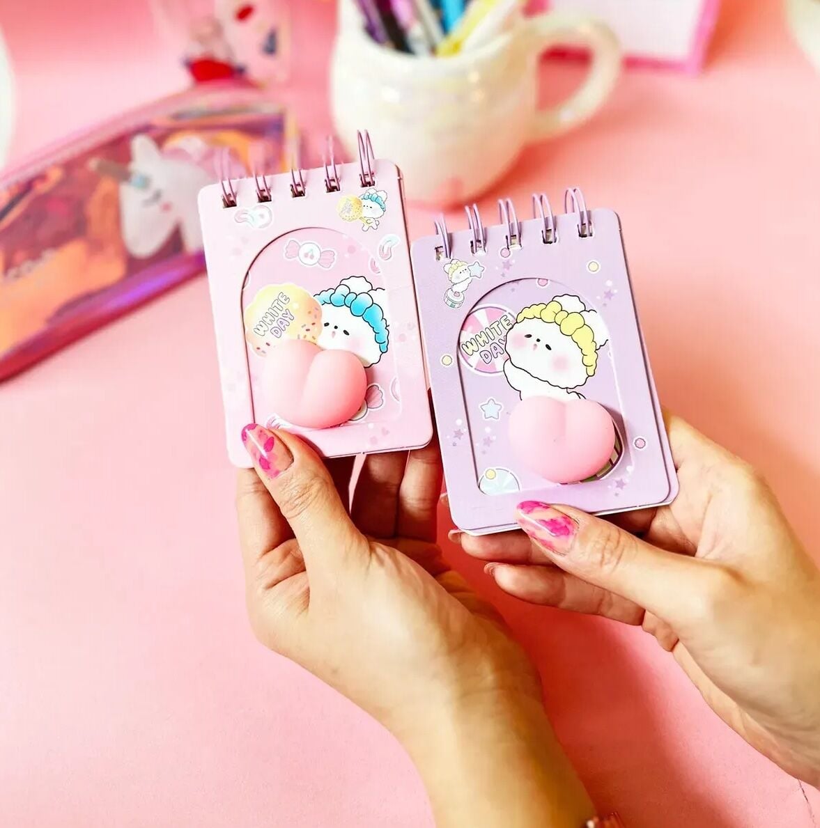 Cute Bear Kalpli Moj Moj Telli Not Defteri