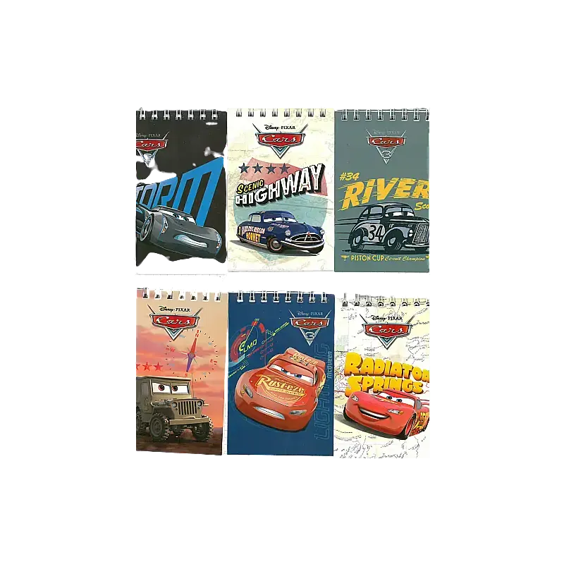 Cars A7 42 Yaprak Çizgili Bloknot