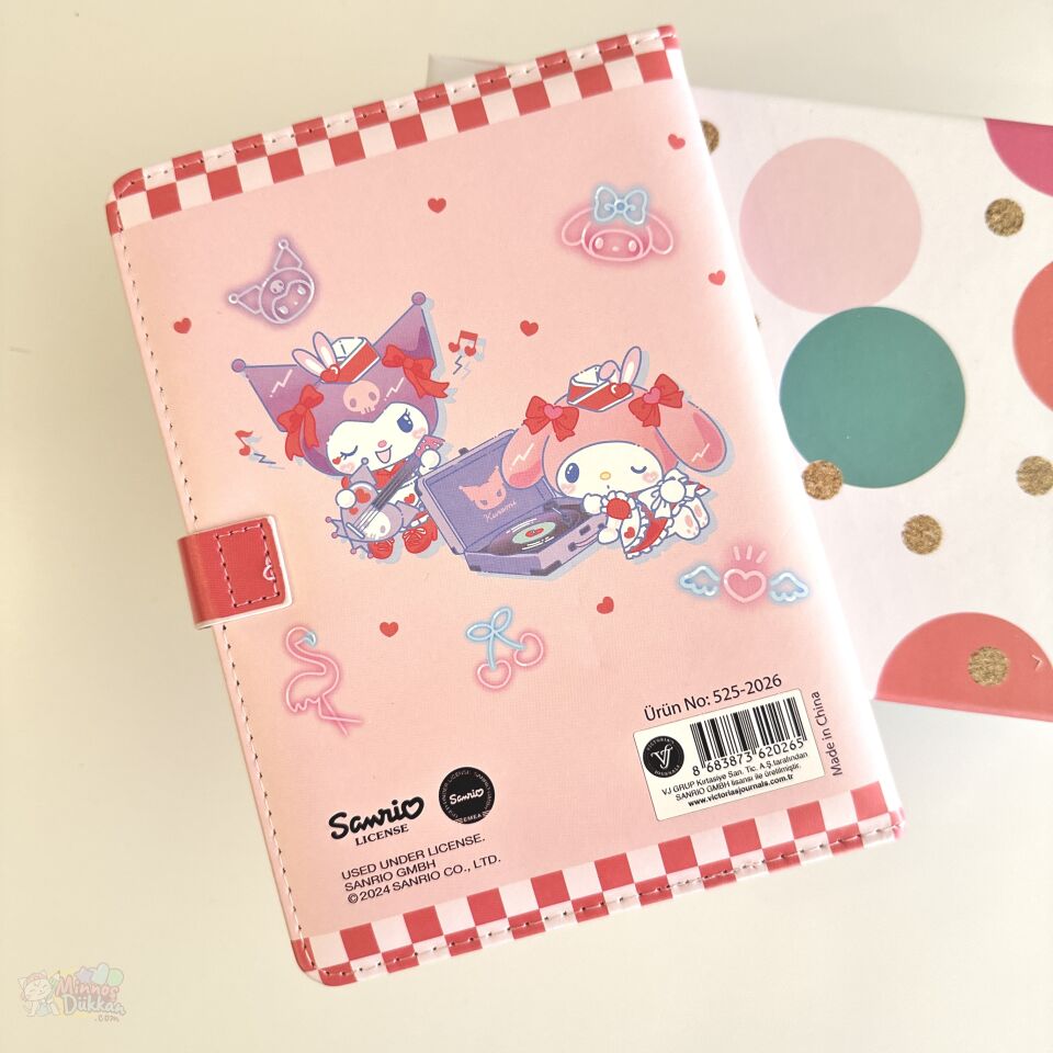 VJ My Melody Mıknatıslı Günlük 13x18 224 Sayfa