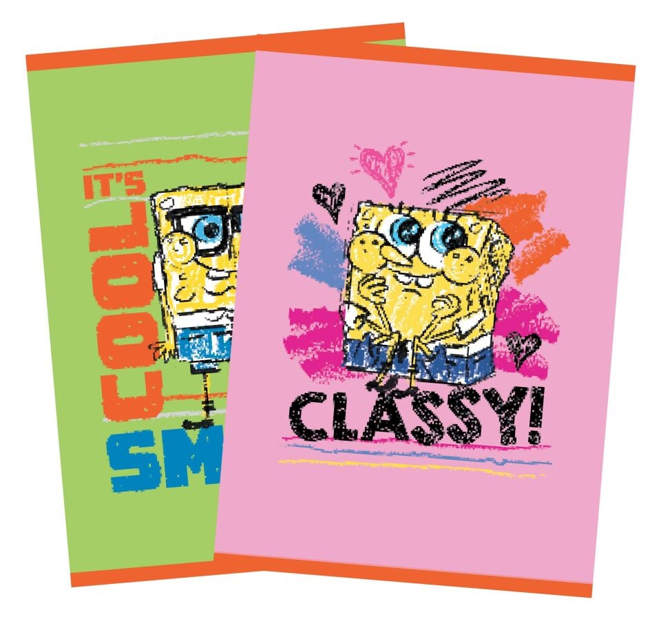 Mynote Sünger Bob 60 Yaprak Kareli Defter - A4