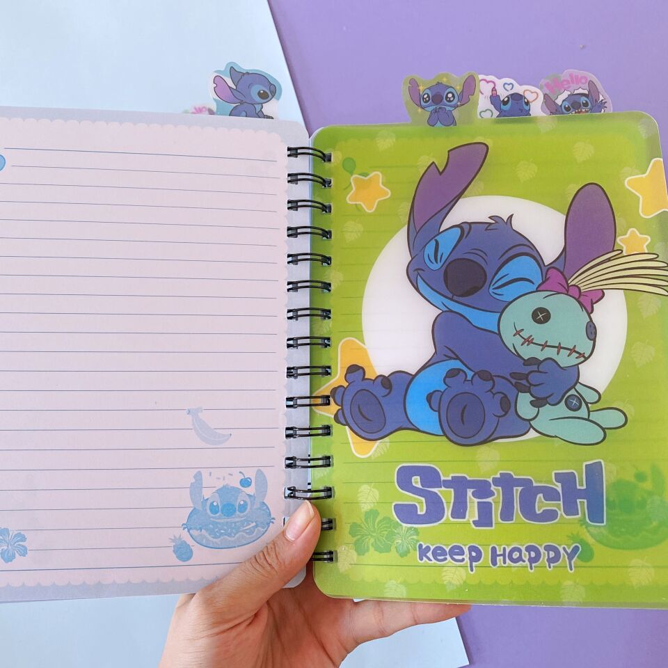 Hologramlı Ayraçlı Defter - Stitch
