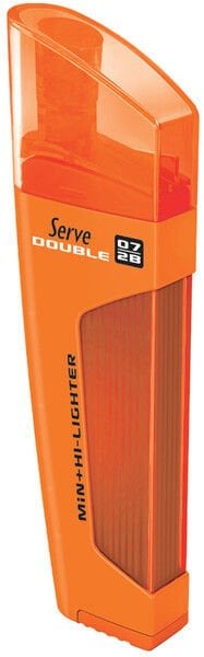 Serve Double 0,7 Uç ve Fosforlu Kalem - Turuncu