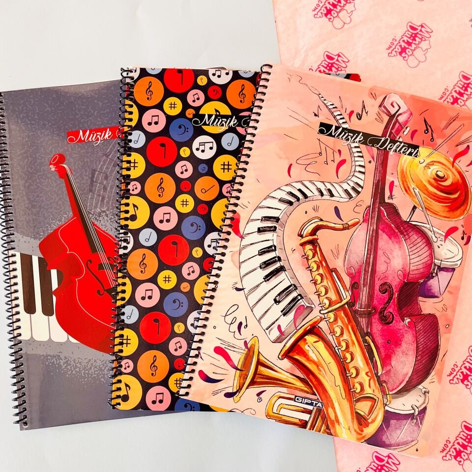 Gıpta Spirallii 40 Yaprak Müzik Defteri
