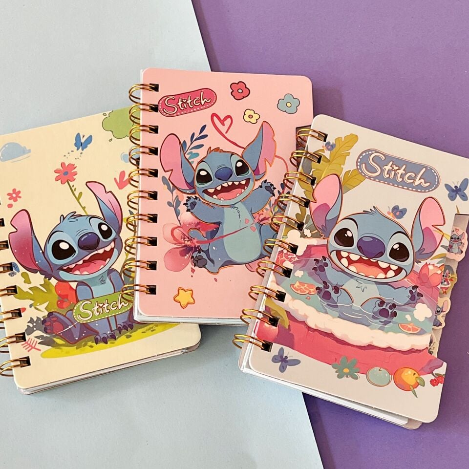 Stitch Ayraçlı Not Defteri