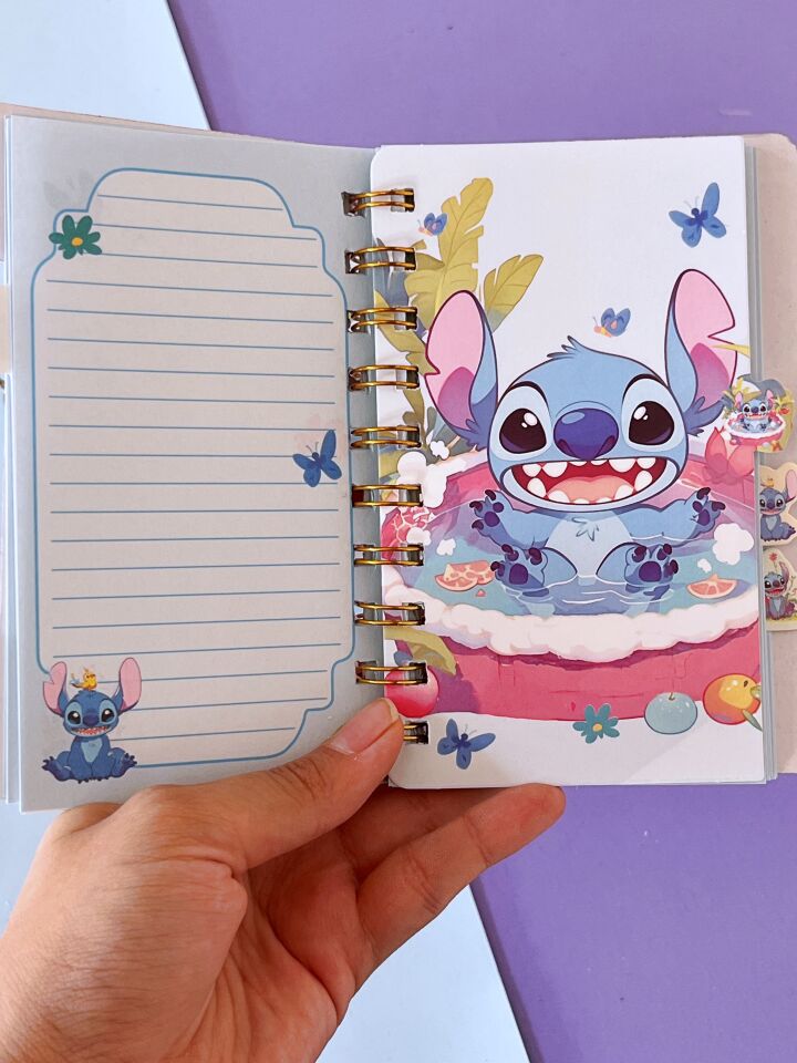 Stitch Ayraçlı Not Defteri
