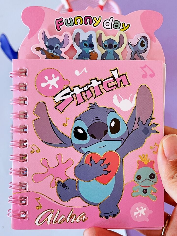 Stitch Funny Day Sticker Defteri