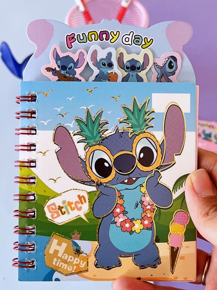 Stitch Funny Day Sticker Defteri