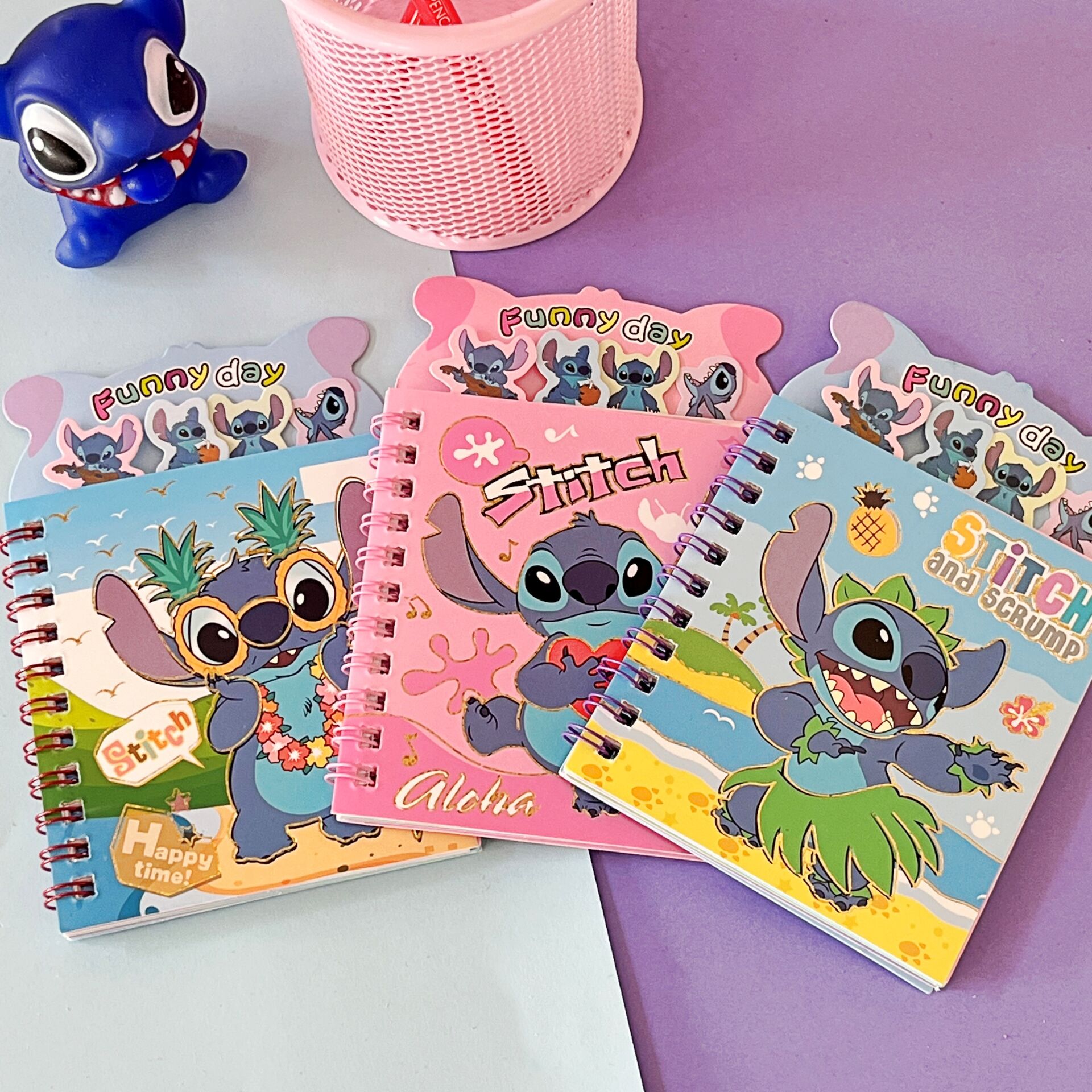 Stitch Funny Day Sticker Defteri