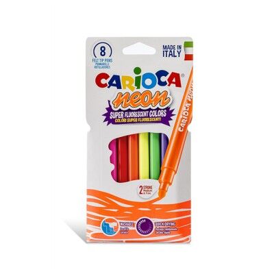 Carioca 8'li Keçeli Kalem Neon Renkler