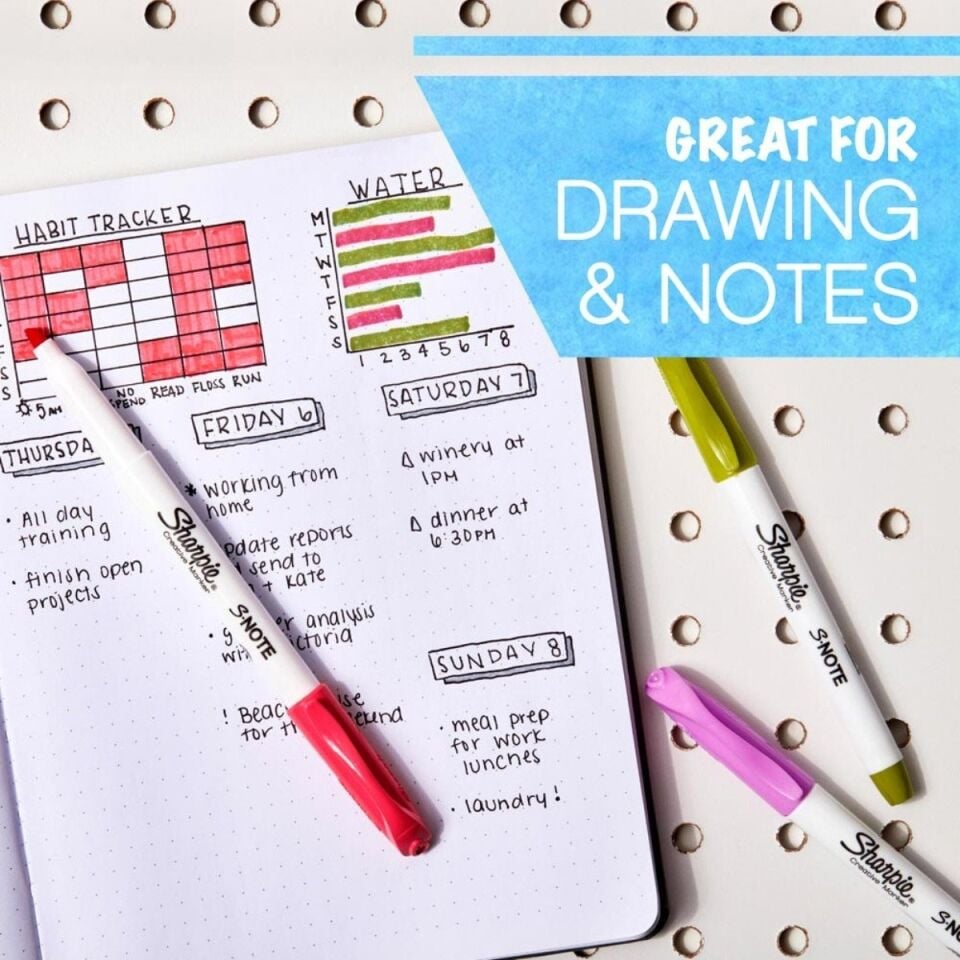 Sharpie S-Note 20 Renk Creative Markör İşaretleme Kalemi Seti