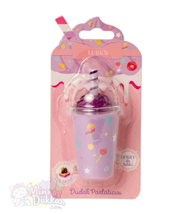 Lukky Cupcake Desenli Üzüm Aromalı Dudak Balm