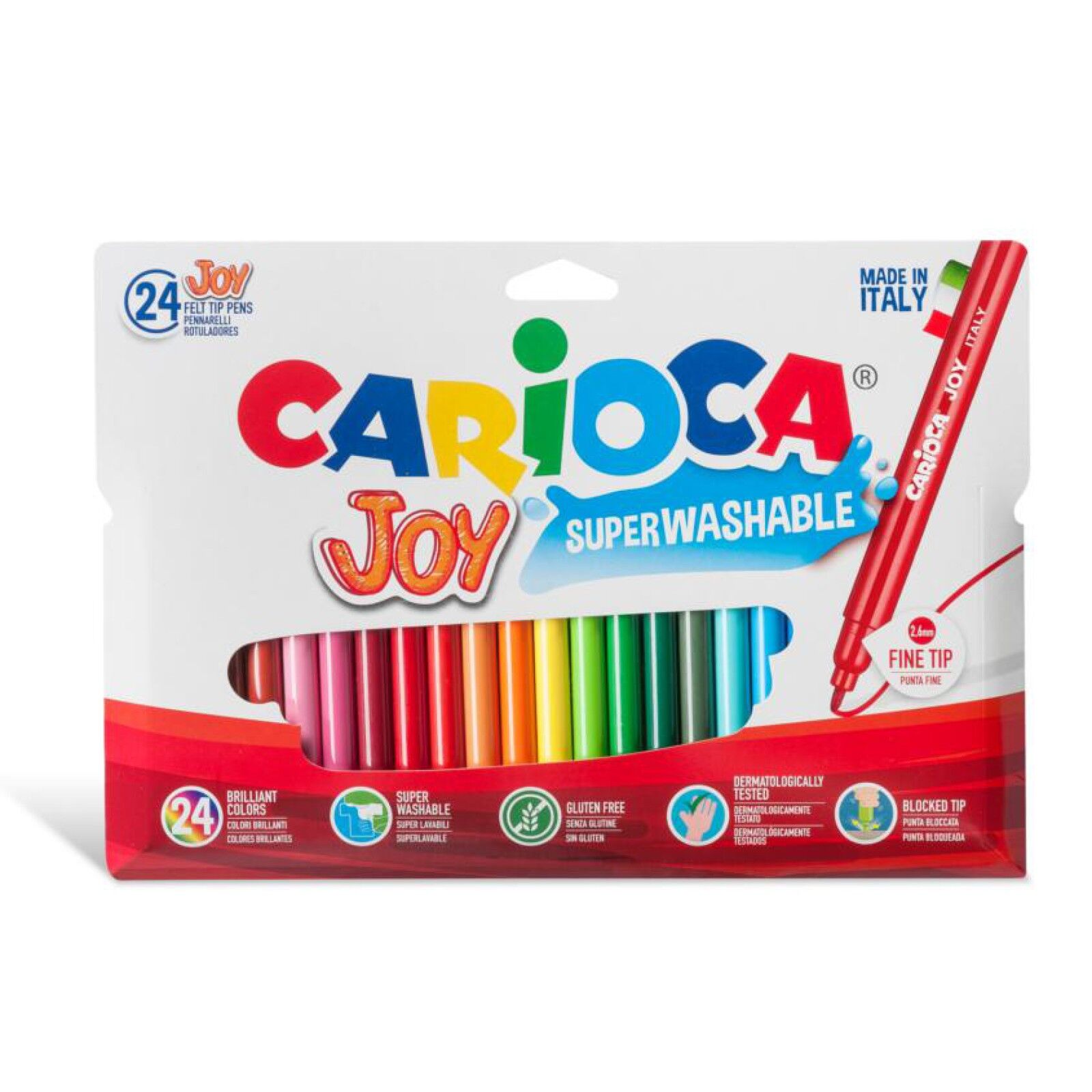 Carioca Joy 24'lü Süper Yıkanabilir Keçeli Boya Kalemi