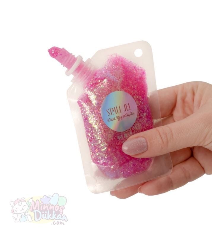 Lukky Yüz Ve Vücut Parıltılı Pembe Simli Jel