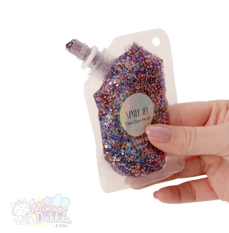 Lukky Yüz Ve Vücut Parıltılı Çok Renkli Simli Jel