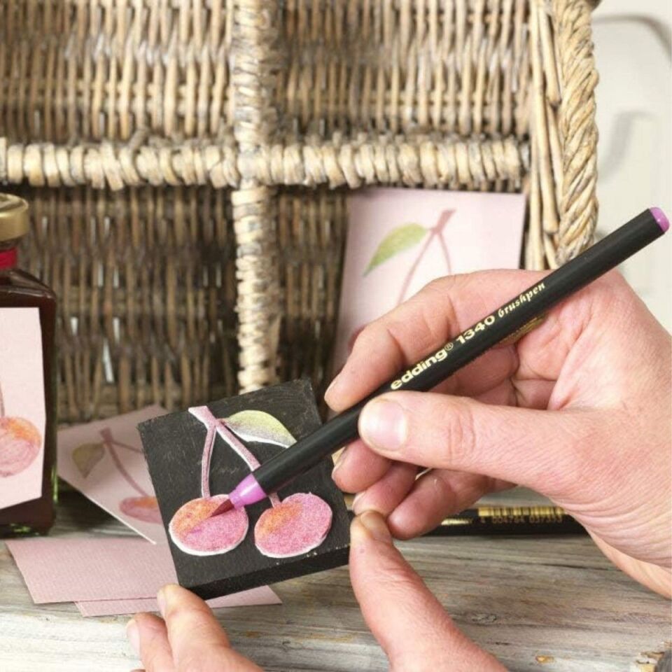 Edding 1340 10lu Pp Kutu Fırça Uclu Keçeli Kalem Seti