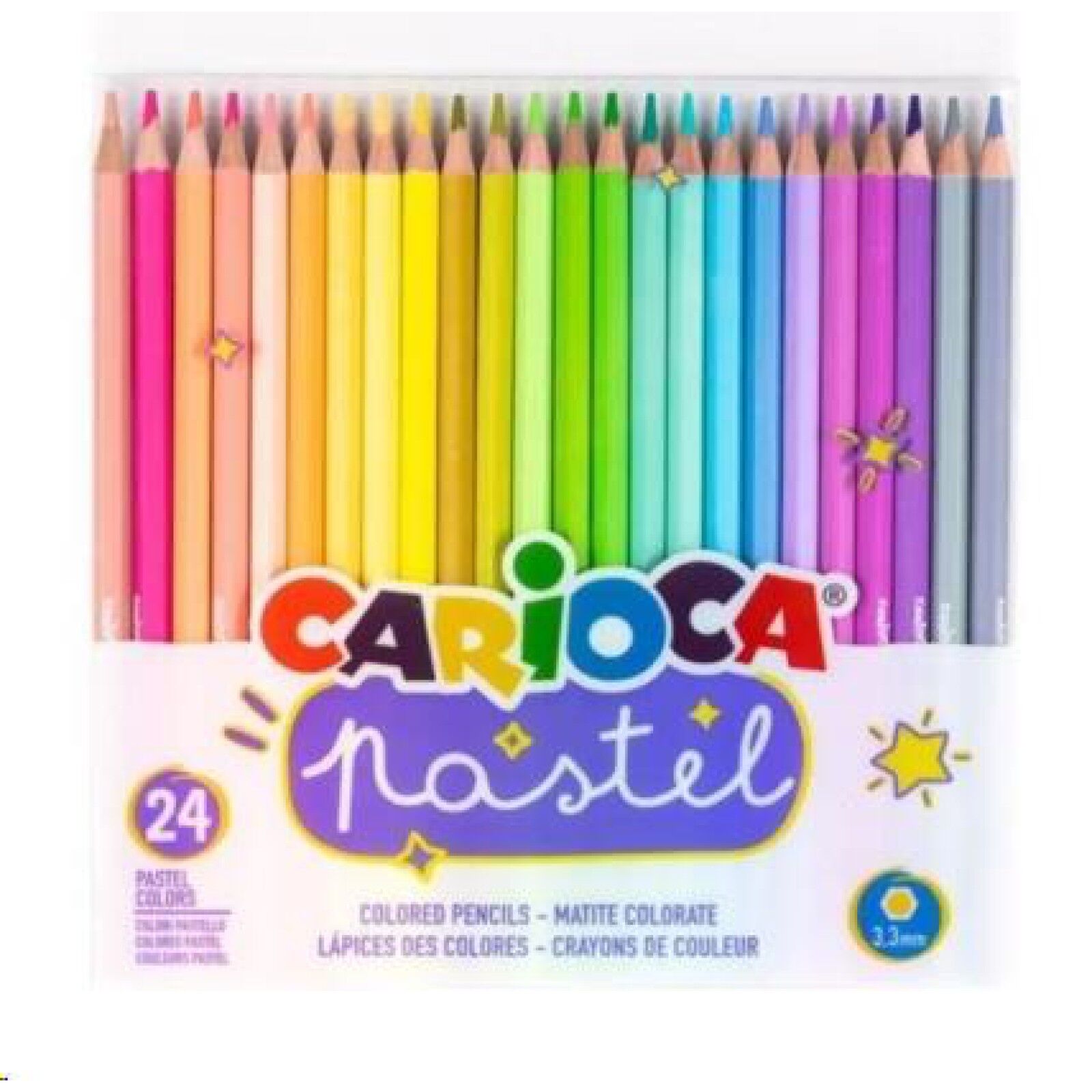 Carioca Pastel Renk Kuru Boya 24'lü