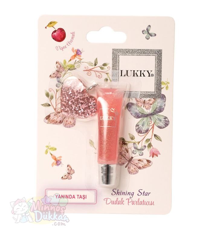 Lukky Vişne Aromalı Simli Dudak Parlatıcıs