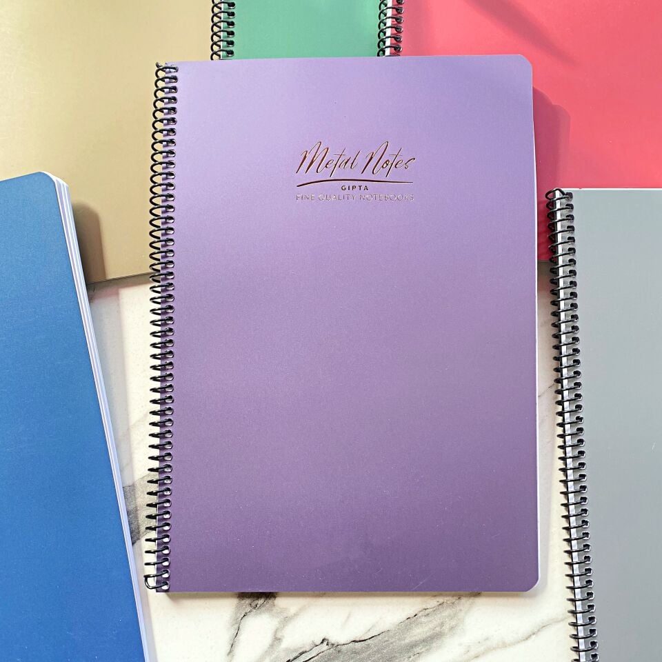 Metal Notes Spiralli Pp Kapak Defter A4 60 Yaprak Çizgili