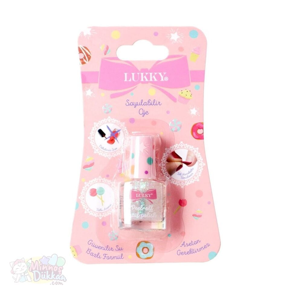 Lukky Su Bazlı Konfeti Parıltılı Oje