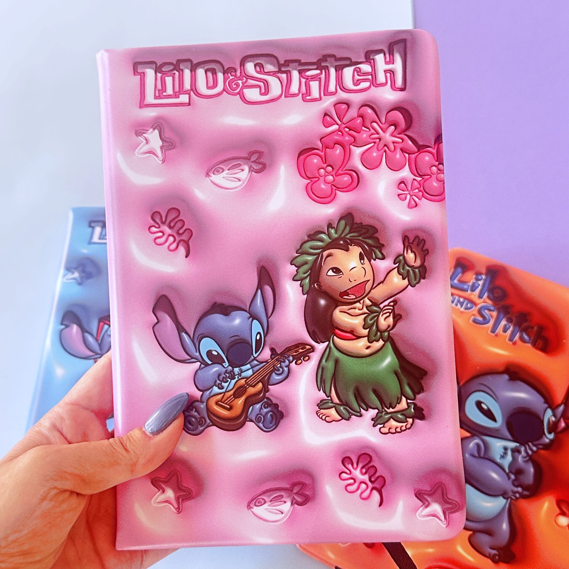 Stitch Kalın Kapak Çizgili Defter