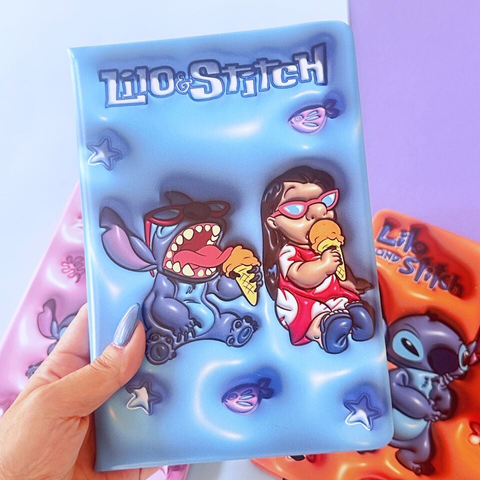 Stitch Kalın Kapak Çizgili Defter